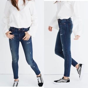 Madewell 9" High-Rise Skinny Jeans Women's Size 26 Distressed Edition $135